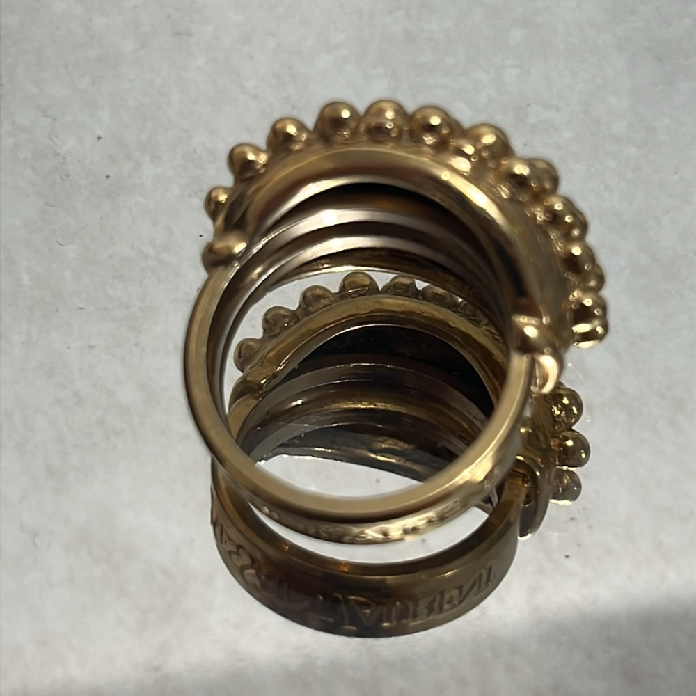 Authentic vintage gold yves saint laurent ring size 7.5 - Picture 5 of 8